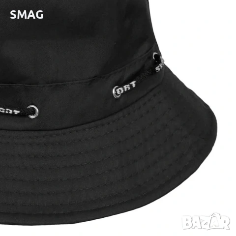 Мъжка шапка тип bucket черна с шнур_1249793, снимка 2 - Шапки - 54925400