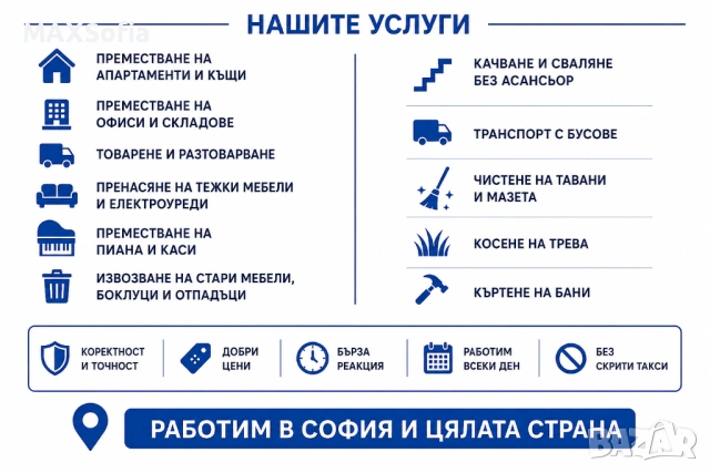Хамалски и транспортни услуги- София, снимка 2 - Транспортни услуги - 54642912