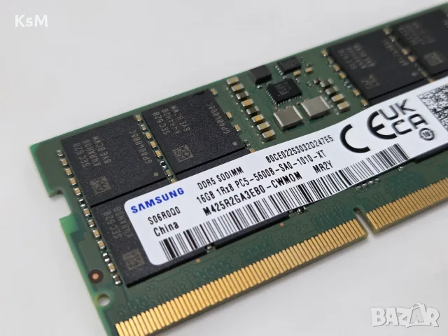 5600MHz Samsung 16GB DDR5 SO-DIMM рам памет ram pamet za laptop лаптоп самсунг 16гб, снимка 2 - RAM памет - 55568231