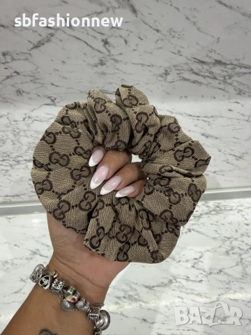 Gucci скрънчи реални снимки, снимка 2 - Аксесоари за коса - 55643527