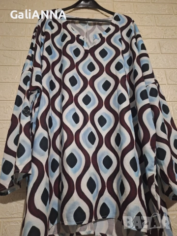 СТРАХОТНА ТУНИКА ЕФЕКТЕН ДЕСЕН 4XL-6XL, снимка 4 - Туники - 54393106
