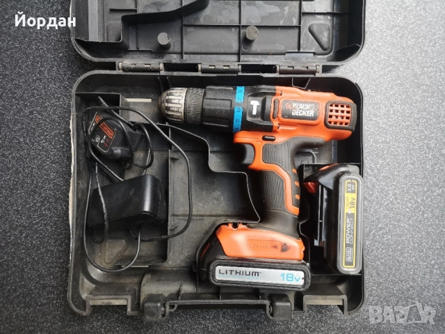 Винтоверт с удар black & decker