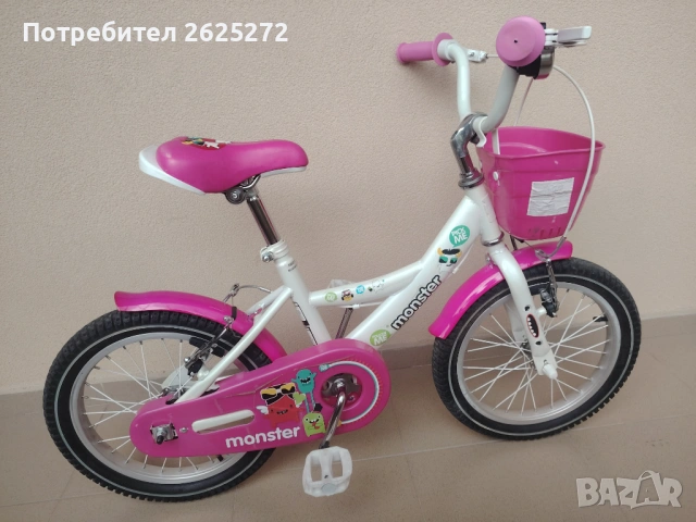 Детско колело за момиче 16", снимка 4 - Велосипеди - 54810325