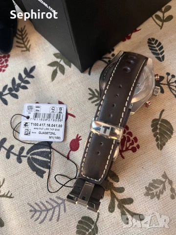 ЧИСТО НОВ Tissot PRS 516 Chronograph – Пълен комплект, снимка 3 - Мъжки - 55038735