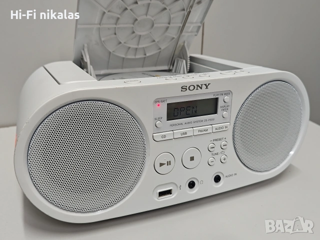 FM радио касетофон MP3 CD плейър USB четец SONY ZS-PS50, снимка 4 - Радиокасетофони, транзистори - 54380728