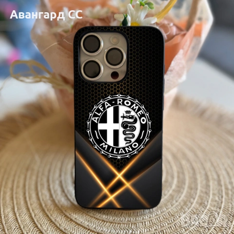 Силиконов калъф за iPhone с лого Alfa Romeo, снимка 8 - Калъфи, кейсове - 54611249