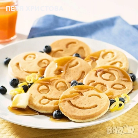 Тиган за палачинки с форми на емотикони – перфектен за весела и вкусна закуска., снимка 5 - Съдове за готвене - 54789401