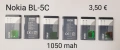 Батерия за Nokia BL-4C (bulk) , Li-Ion,890 mAh, Nokia BL-5C (bulk) , Li-Ion,1050 mAh, снимка 2