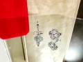 Van Cleef & Arpels VCA Silver Clear Sweet Alhambra Дамски Обеци, снимка 2