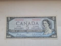 SCARCE CANADA 🇨🇦 5 DOLLARS 1954 , снимка 3