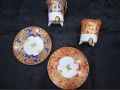 Vintage k&k Vienna porcelain Комплект 2бр .двоен сет  за еспресо/късо кафе , снимка 4