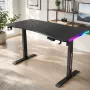 Гейминг бюро - LED RGB, Регулируема височина, 140см, снимка 1
