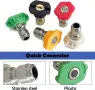 Пянообразуваща дюза Foam Cannon 1 л Quick Connect 1/4 - 5 дюзи в комплекта, снимка 11