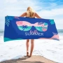 Плажна кърпа HELLO SUMMER 70х150см, fast dry, снимка 2