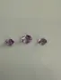 Лот естествени аметисти 3.40 ct – 3 броя, кръгъл брилянтен шлиф, отличен блясък, снимка 7