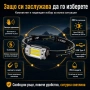 Мощен LED челник фенер за глава със сензор акумулаторен малък и компактен за бягане къмпинг риболов, снимка 6