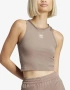 ADIDAS Essentials Ribbed Tank Top Brown Дамски Кафяв Топ Код P2755, снимка 1