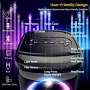 TPBEAT Преносима Bluetooth парти колонка 160W Peak с LED светлини и мощен бас, снимка 7