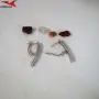 Обеци с платинено покритие 211220, снимка 2