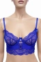 Hunkemöller дантелен сутиен в кралско синьо – размер L, снимка 1