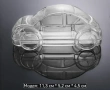 3d Автомобил Поликарбонатна кутия молд форма  подарък и шоколад Шоколадова черупка торта фигура, снимка 1