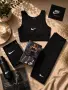 Nike Дамски Черен Спортен Комплект🔝Дамски Спортен Екип Найк Бюстие И Клин Код SK1961, снимка 1