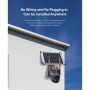 IP Соларна Камера HY-ZS33-WIFI 8MP 1080P с 3 обектива ( APP: V380 PRO ) HD 360 градуса с микрофон и , снимка 4