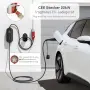 Мобилна зарядна станция dé Type 2, 22kW, CEE 32A + адаптер CEE 16A, 7м, снимка 3