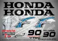 HONDA 2002-2007 извънбордови двигател стикери надписи 60 75 90 100 hp, снимка 5