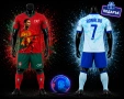 FIFA RONALDO PROMO Два екипа Червен и Син Роналдо + Подарък Топка Ново, снимка 1