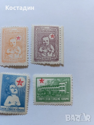 Пощенски марки Турция 1943, снимка 4 - Филателия - 53981722