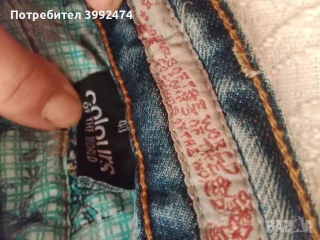 Дамски дънки, Colours of the world, 40, снимка 3 - Дънки - 55378907