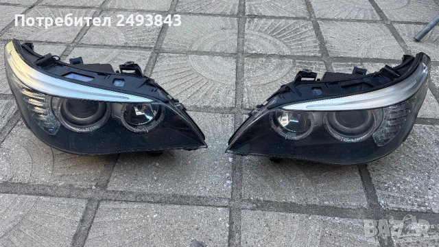 Фейслифт фарове за БМВ е60 е61 н7 крушка оригинални Hella