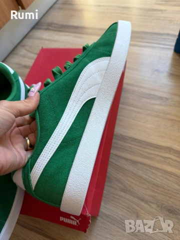 Оригинални нови зелени кецове Puma Club II ! 45 н, снимка 5 - Кецове - 54723330