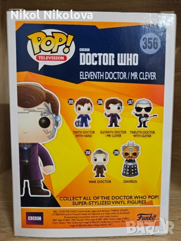 Doctor Who Funko Pop фигурка - Eleventh Doctor/Mr. Clever #356, снимка 3 - Колекции - 54757013