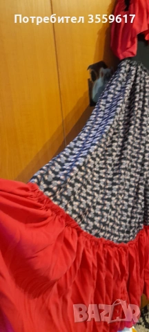 Красива рокля в испански стил (Кармен),подходяща за танци и събития, снимка 2 - Рокли - 54078898