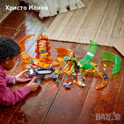LEGO City Арена за каскади с два лупинга 60339 Лего, снимка 6 - Конструктори - 54695868