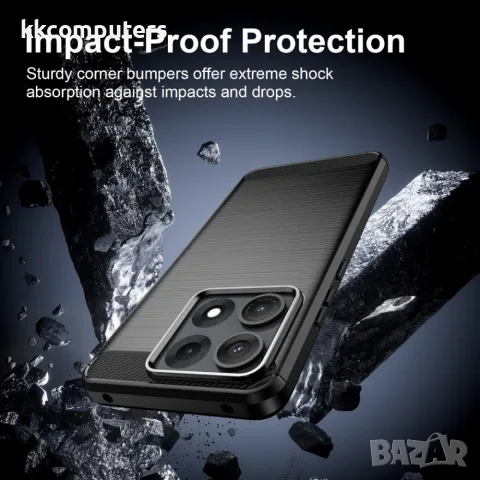 За Motorola Edge 70 Max 5G Carbon Fiber Brushed TPU Калъф със Скрийн Протектор – 3 цвята, снимка 6 - Калъфи, кейсове - 55525612