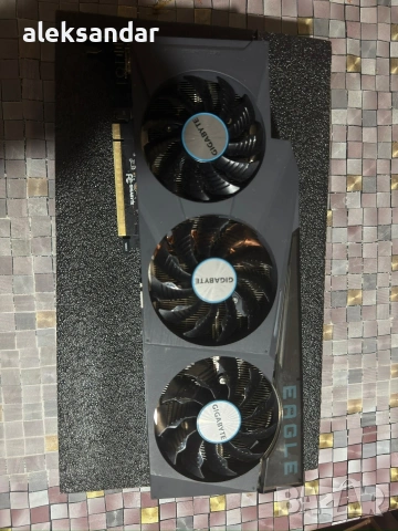 Видеокарта Gigabyte - GeForce RTX 3080 EAGLE, 12GB, GDDR6X, снимка 3 - Видеокарти - 54160523