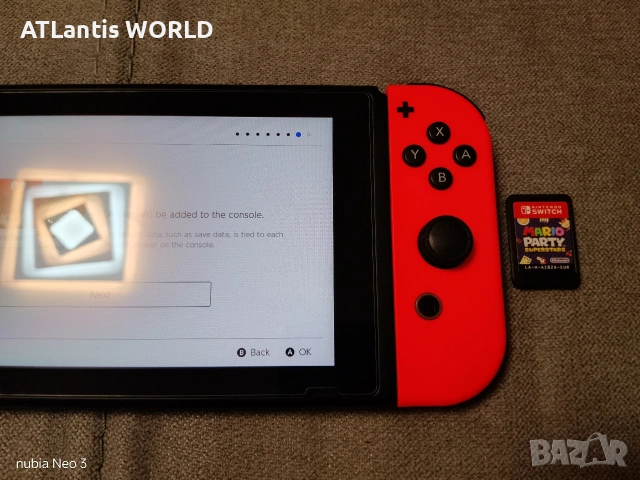 Игрална конзола Nintendo Switch модел HAC-001, снимка 3 - Nintendo конзоли - 54859897