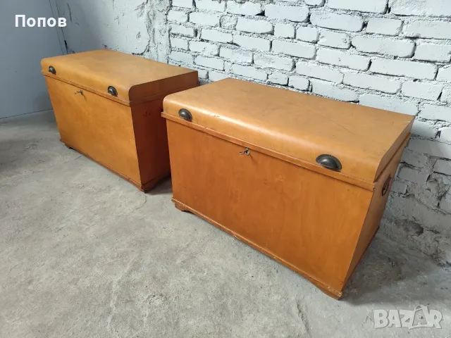 Чифт винтидж сандъци, снимка 4 - Скринове - 55449976