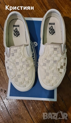 Vans Vault Classic Slip-On Bricolage LX (Embroidered Checker), снимка 4 - Кецове - 54704144