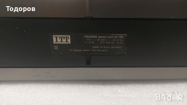 ITT Shaub Lorenz Touring 109 Stereo Cassette за части или ремонт, снимка 11 - Радиокасетофони, транзистори - 54965217
