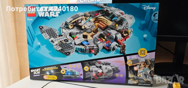 LEGO Star Wars 75426 - Millennium Falcon, 885 части, Smart Play, НОВО, снимка 2 - Конструктори - 54905373