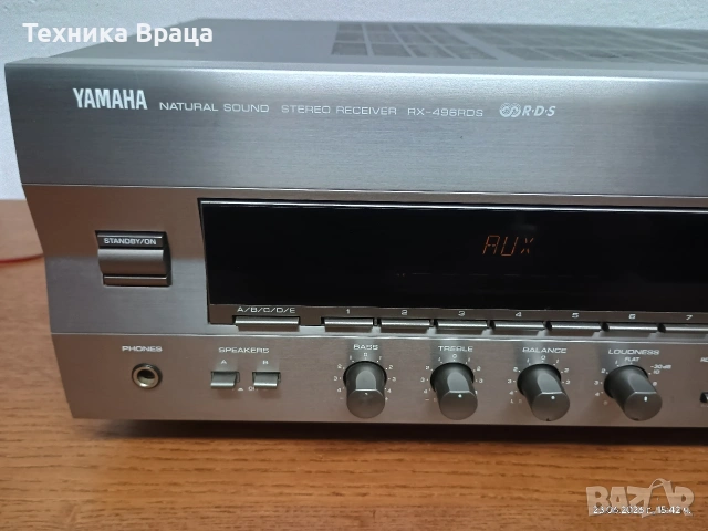Yamaha RX-496RDS. Перфектен технически. Изпращам видео. , снимка 3 - Ресийвъри, усилватели, смесителни пултове - 55042212