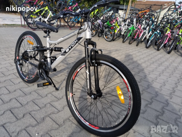 X Велосипед 24" ADVENTURA сив, снимка 5 - Велосипеди - 54729526