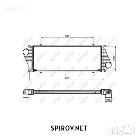 Интеркулер Mercedes Sprinter W901 W902 W903 W904 W905 VW LT, снимка 3 - Части - 55700978