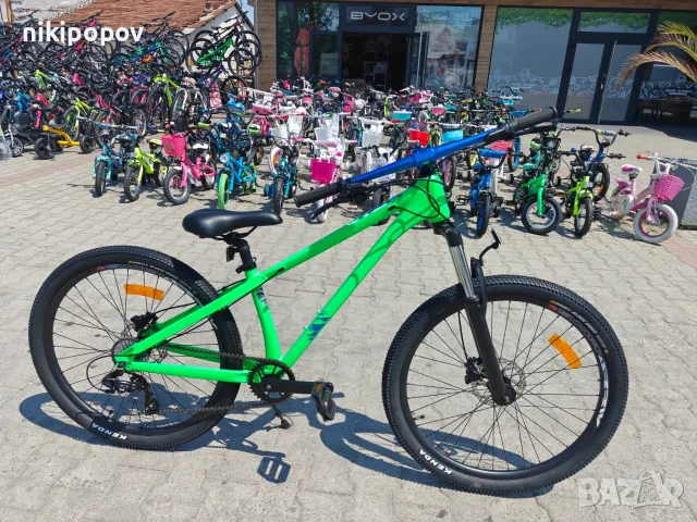 BG Алуминиев велосипед 26" JUMP hdb зелен, снимка 2 - Велосипеди - 55439897