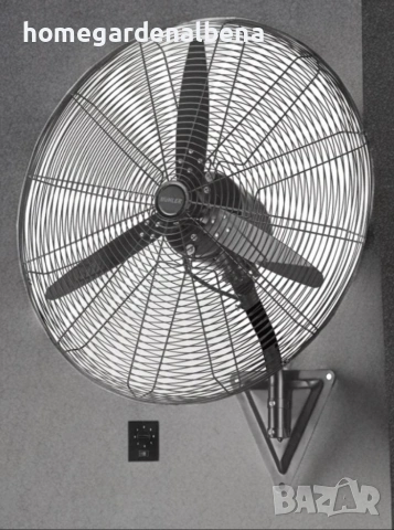 Мощен Индустриален Стенен Вентилатор Muhler | 160W | 26" / 30", снимка 3 - Вентилатори - 54209114