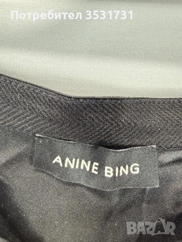 Anine Bing копринена черна дълга пола, снимка 2 - Поли - 54682885
